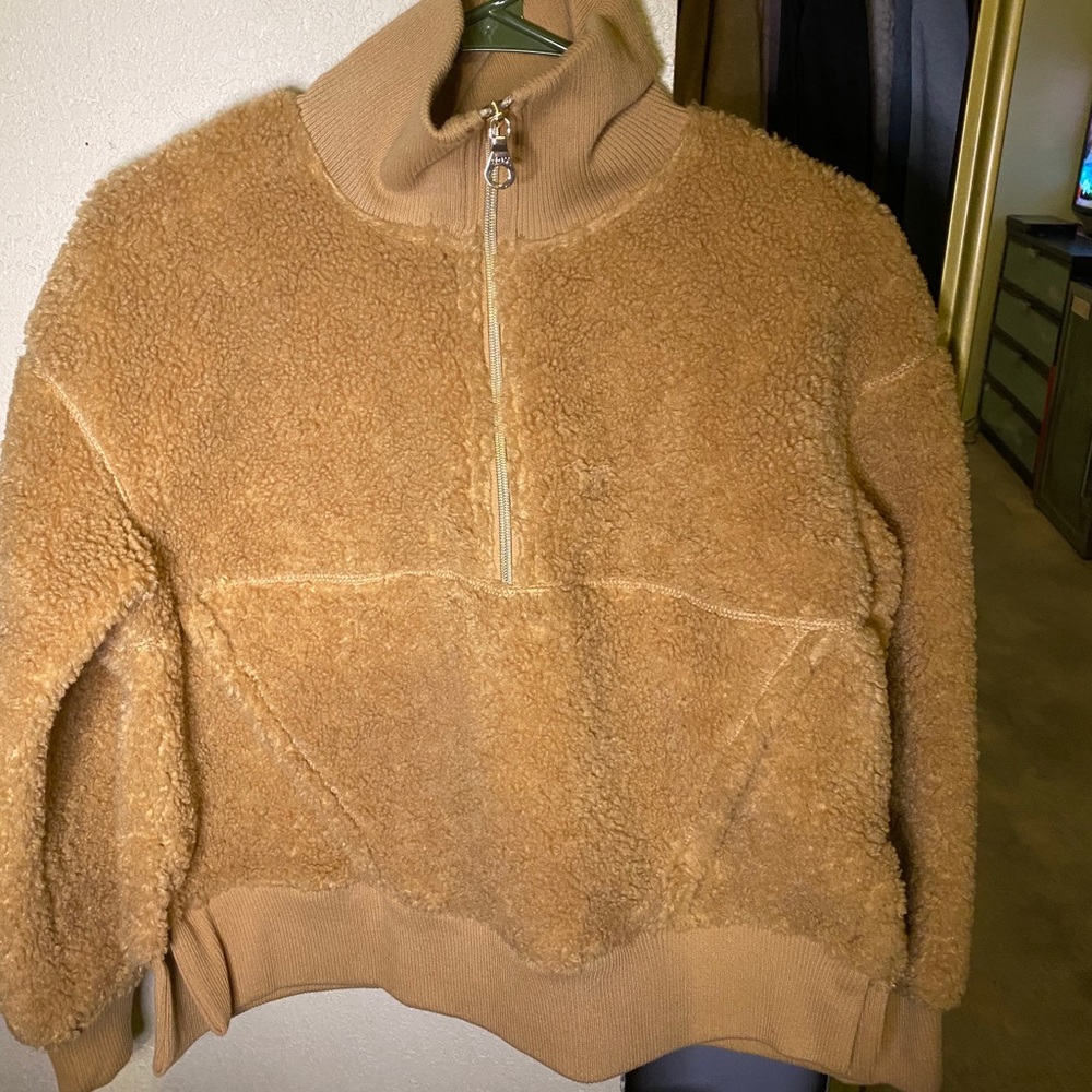 JOYLAB Sherpa Half Zip Sweater